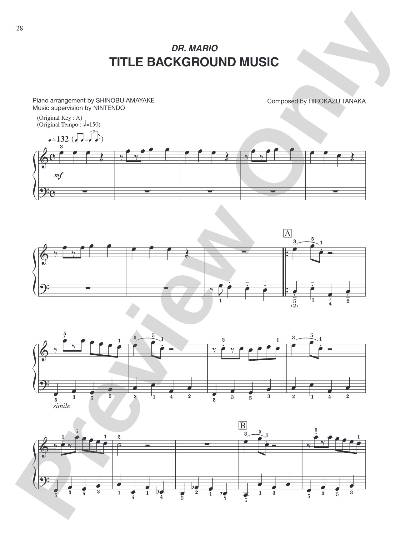 Dr. Mario Title Background Music: Easy Piano