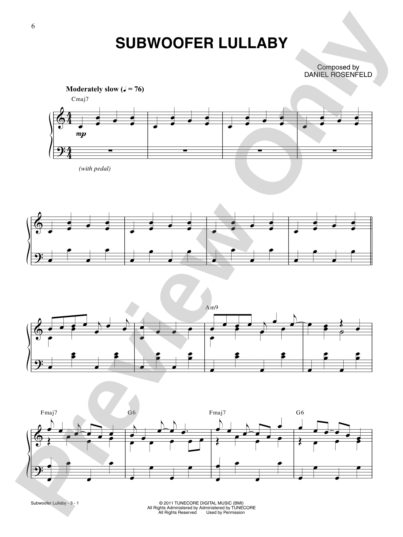 Subwoofer Lullaby (from "Minecraft"): Piano