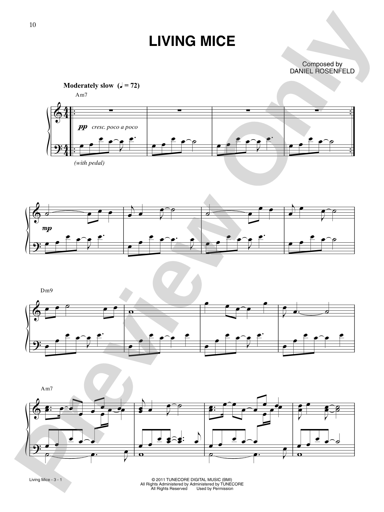 Living Mice (from "Minecraft"): Piano