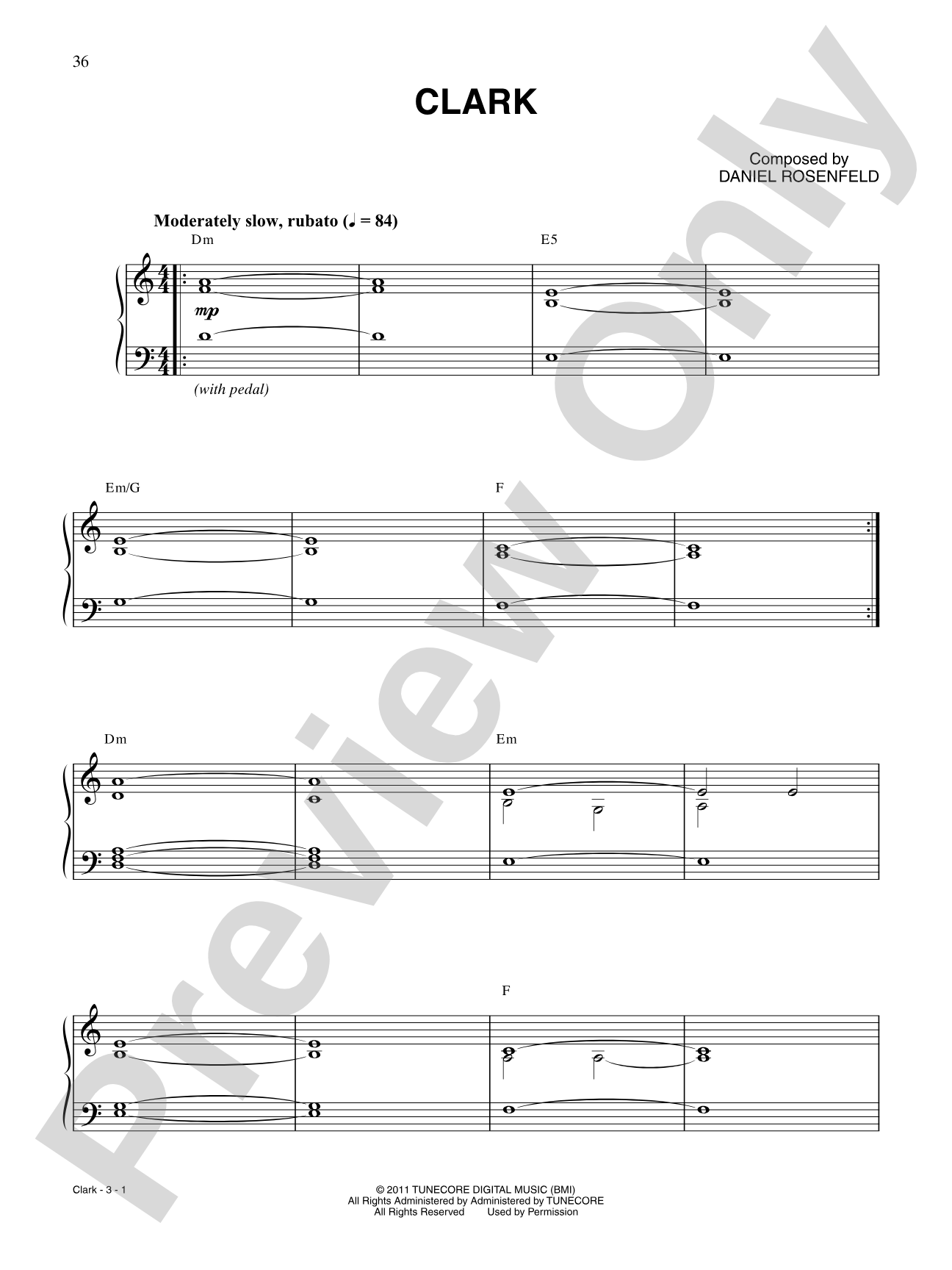 Clark (from "Minecraft"): Piano
