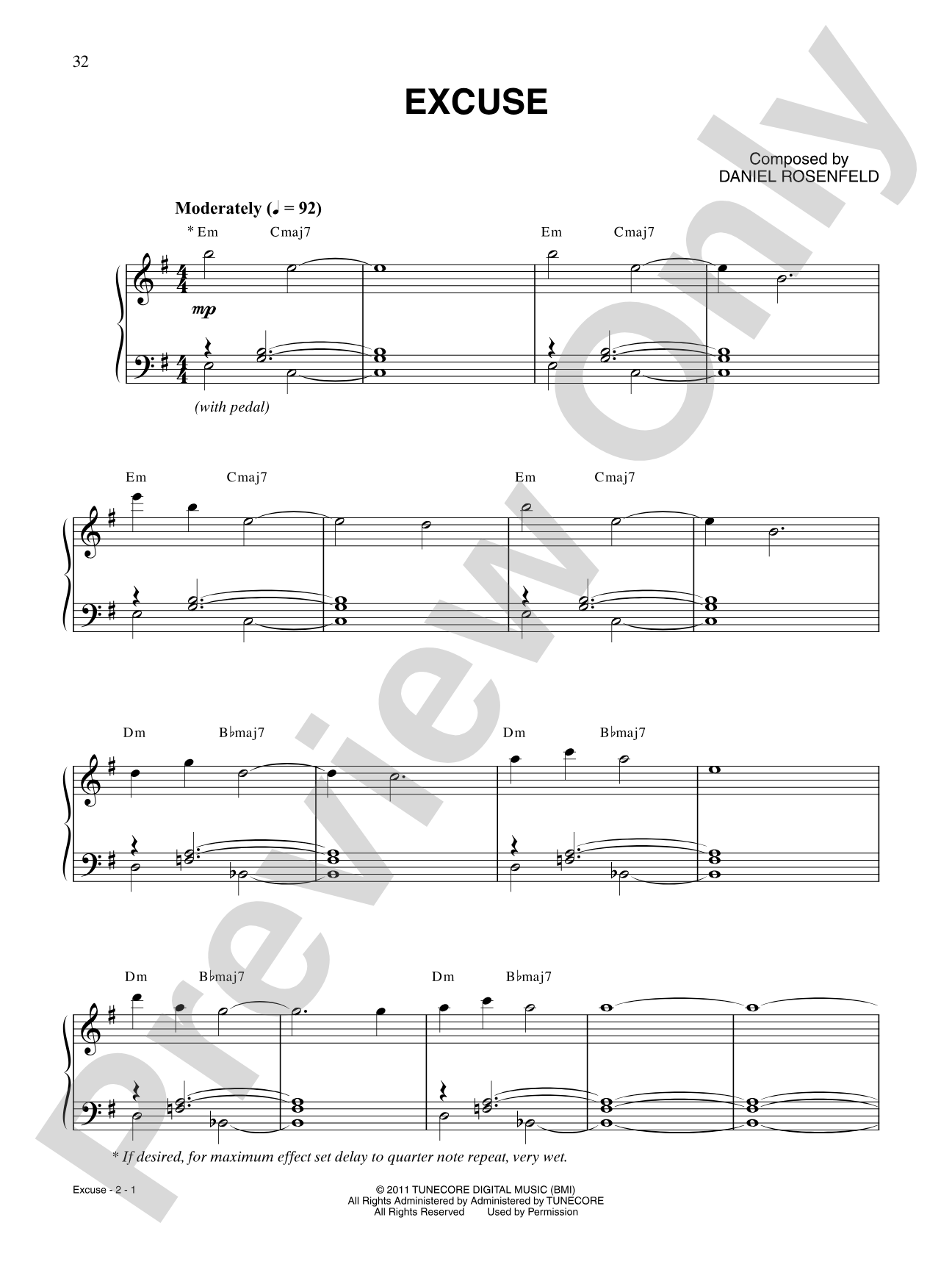 Excuse (from "Minecraft"): Piano