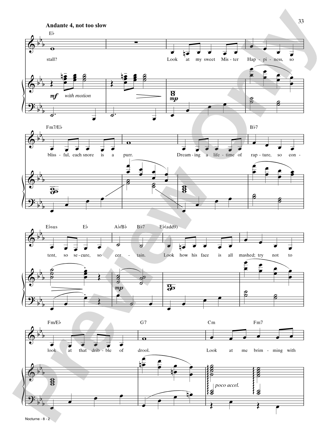 Nocturne: Piano/Vocal/Chords