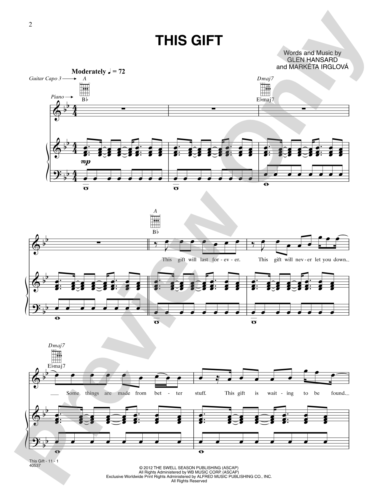 This Gift: Piano/Vocal/Chords