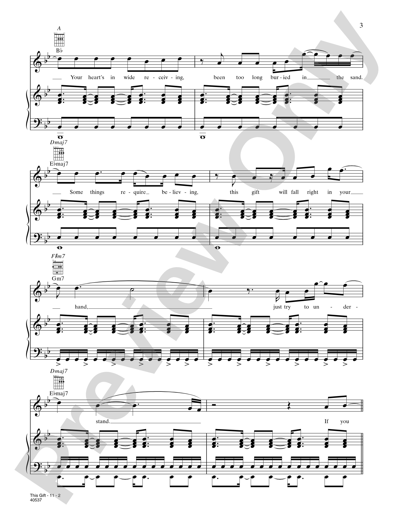 This Gift: Piano/Vocal/Chords