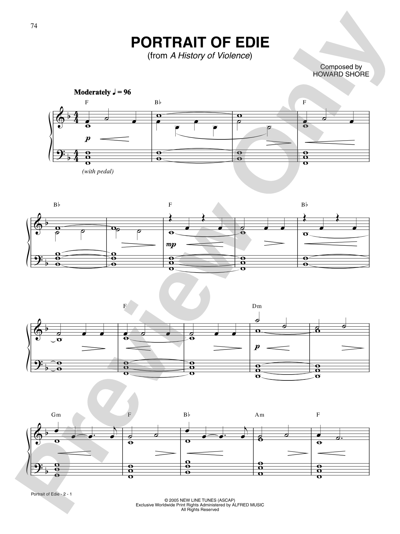 Portrait of Edie: Piano