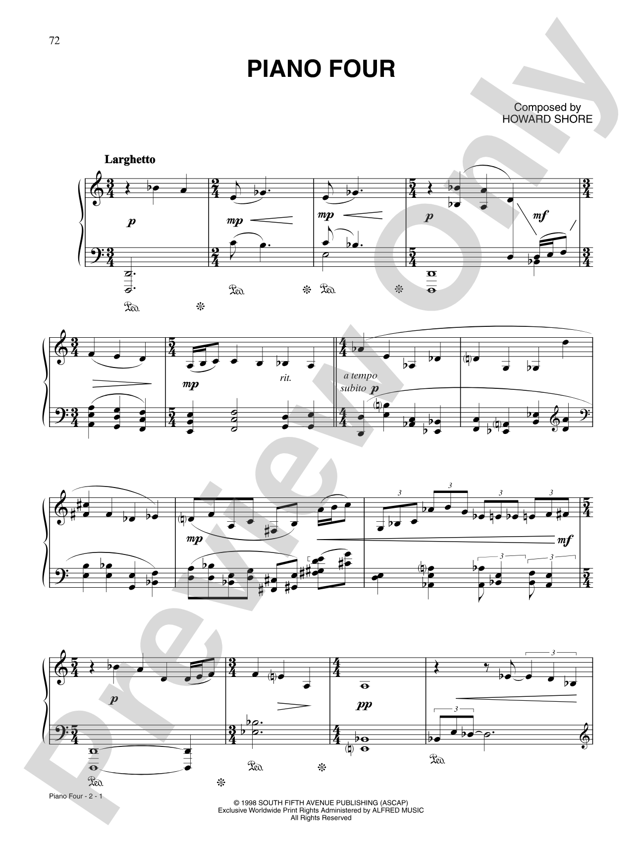 Piano Four: Piano
