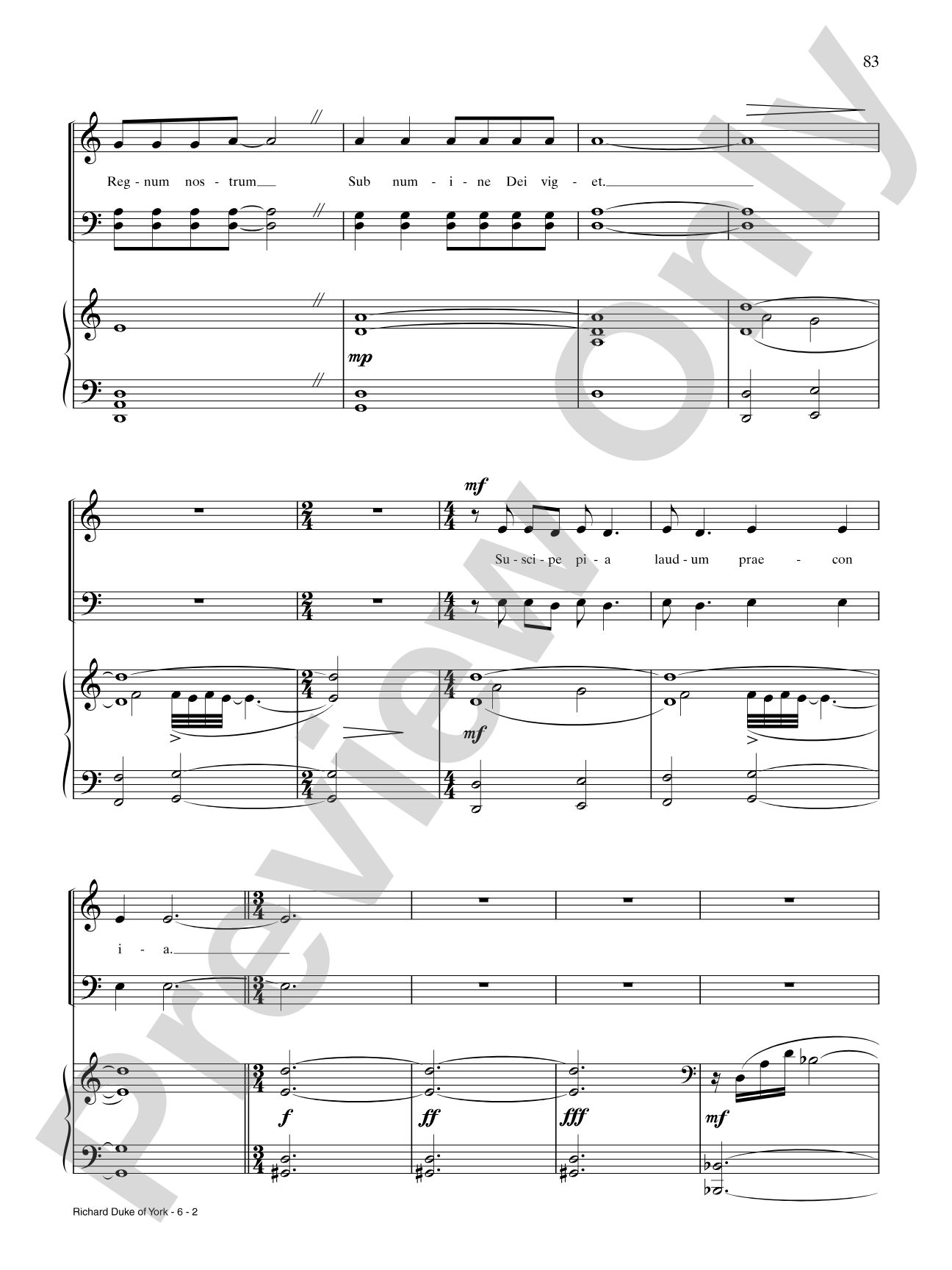 Richard, Duke of York: Piano/Vocal/Chords