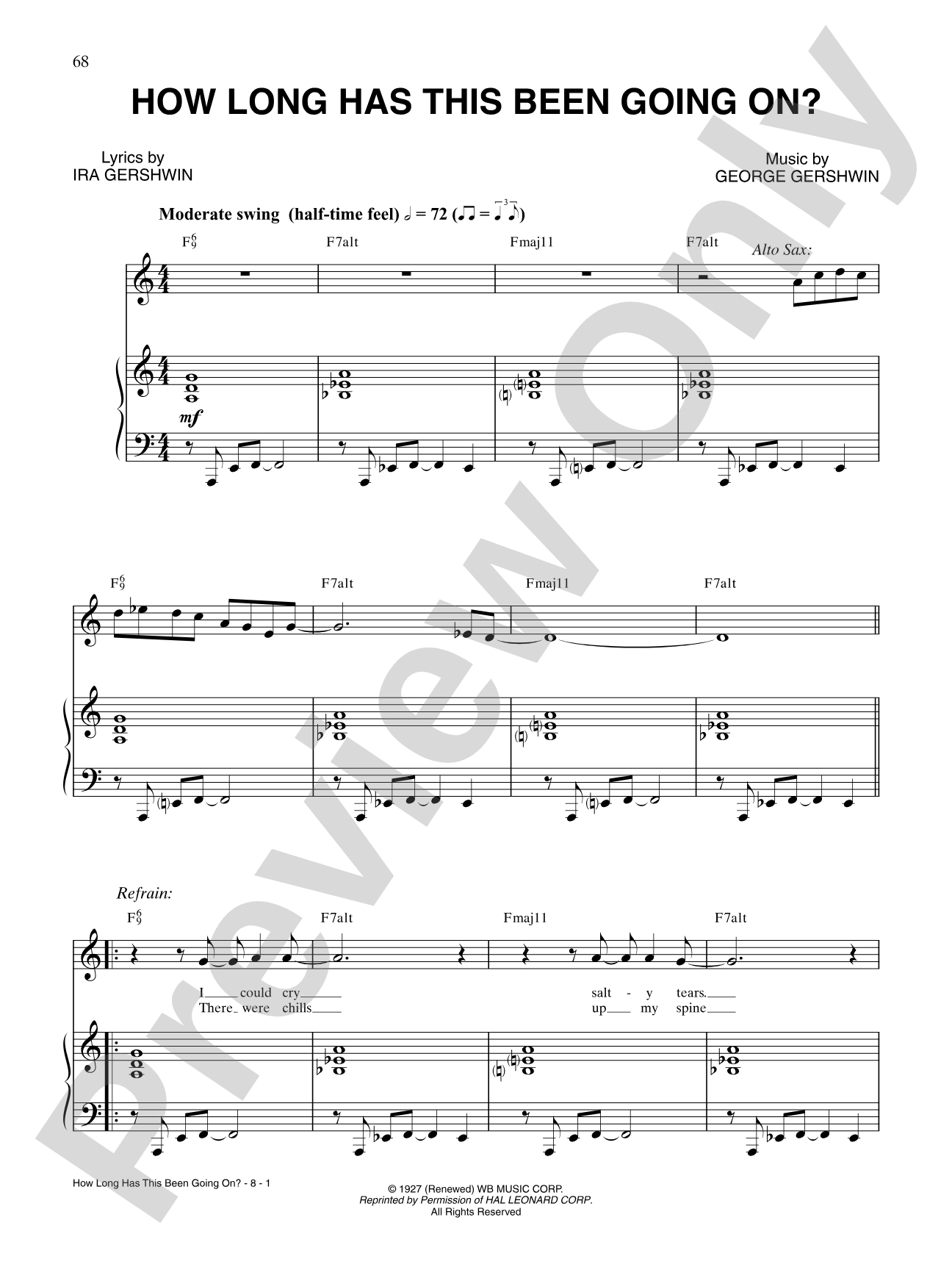 How Long Has This Been Going On?: Piano/Vocal/Chords