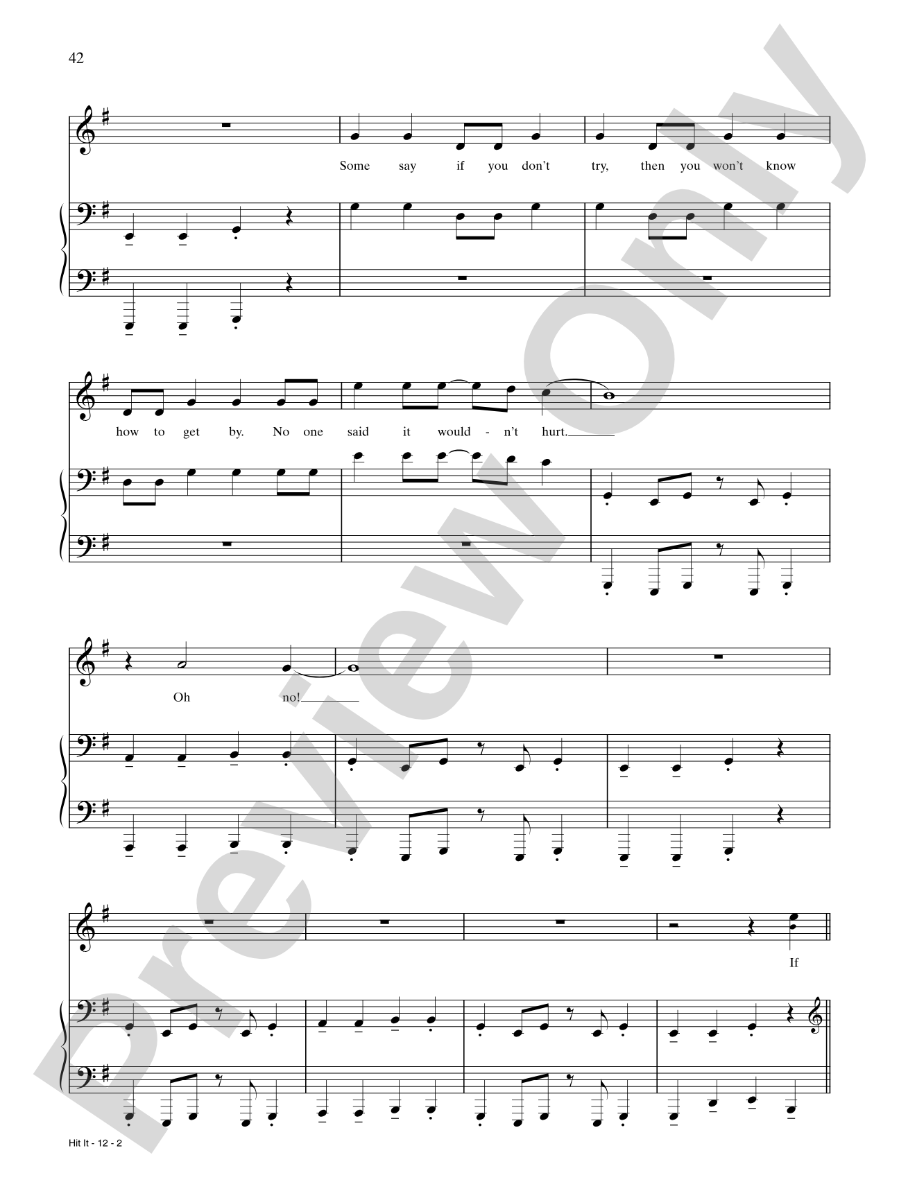 Hit It: Piano/Vocal/Chords