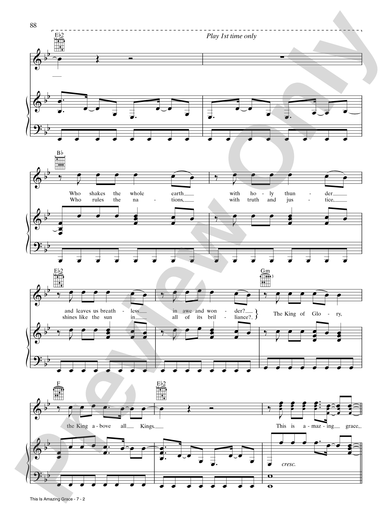 This Is Amazing Grace: Piano/Vocal/Chords