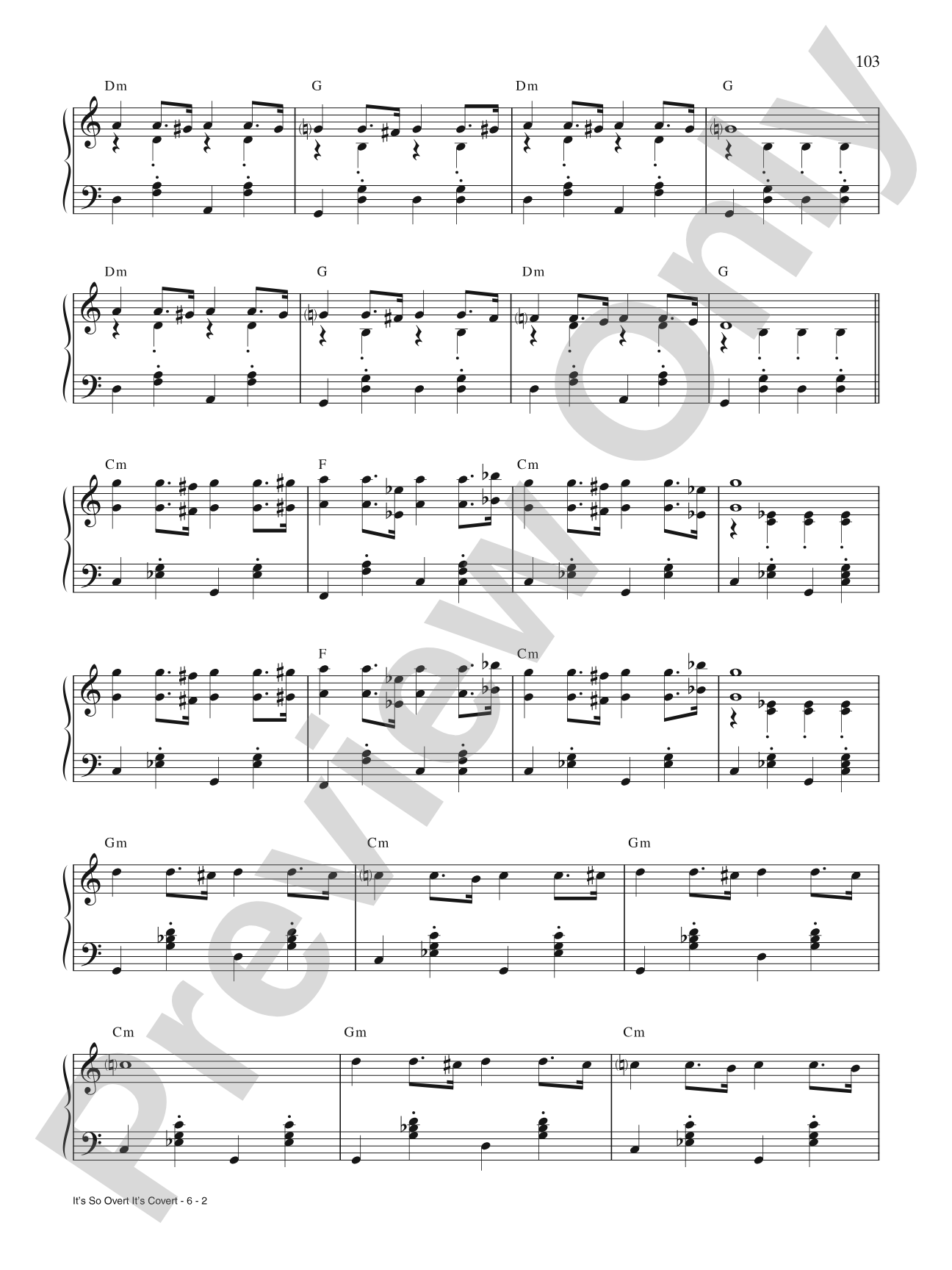 It's So Overt It's Covert: Piano