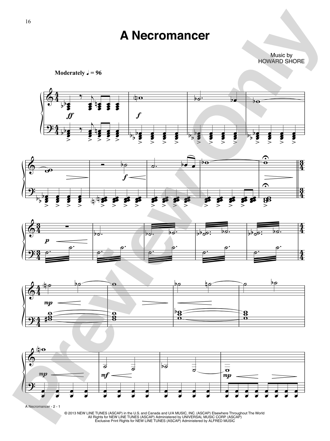 A Necromancer (from The Hobbit: The Desolation of Smaug): Piano