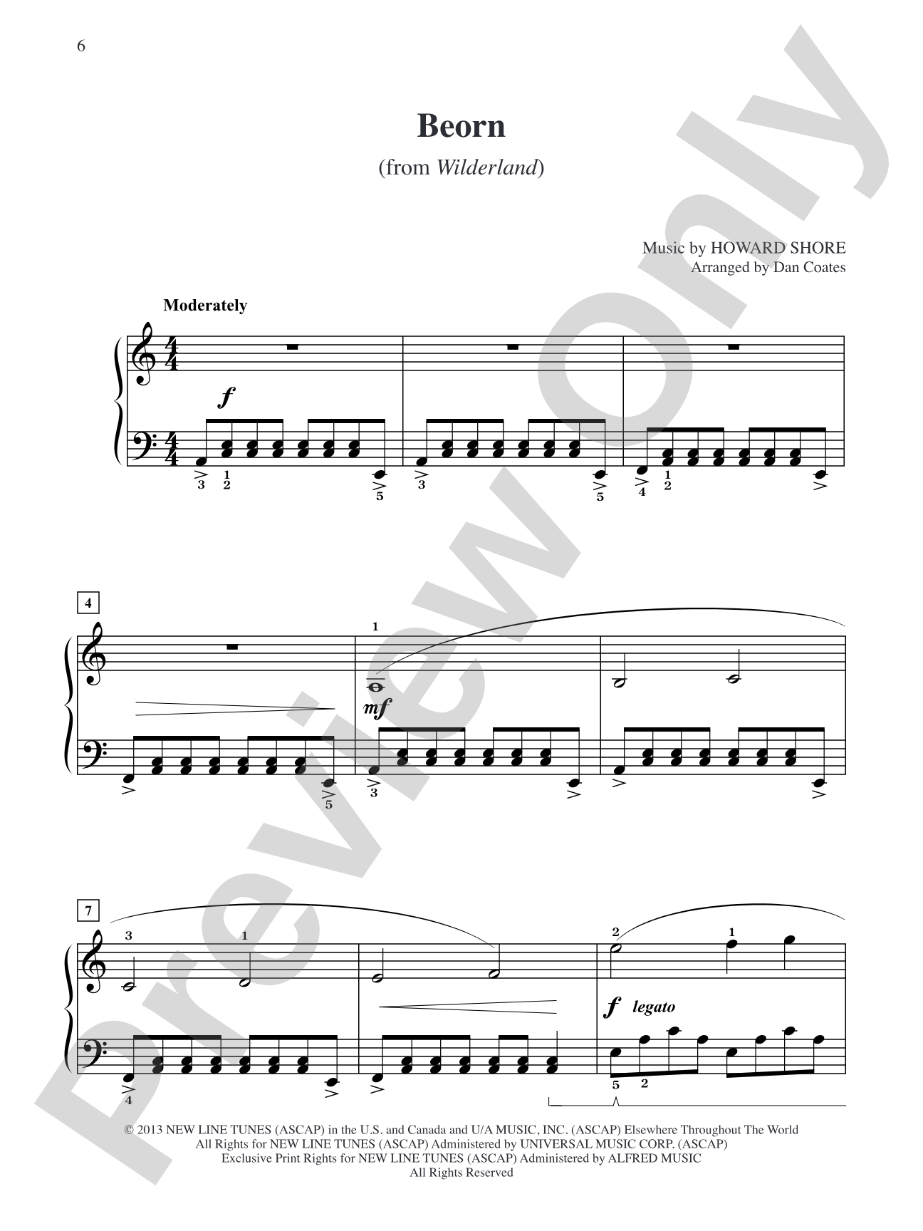 Beorn (from The Hobbit: The Desolation of Smaug): Easy Piano