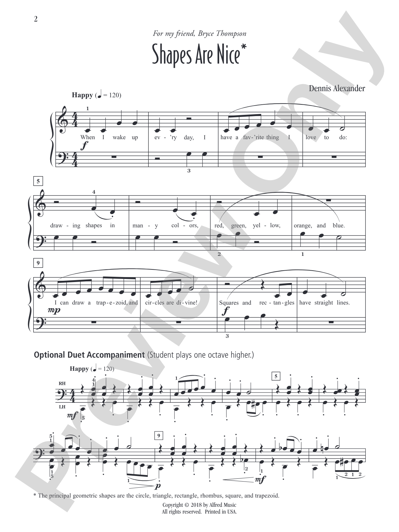Shapes Are Nice: Piano