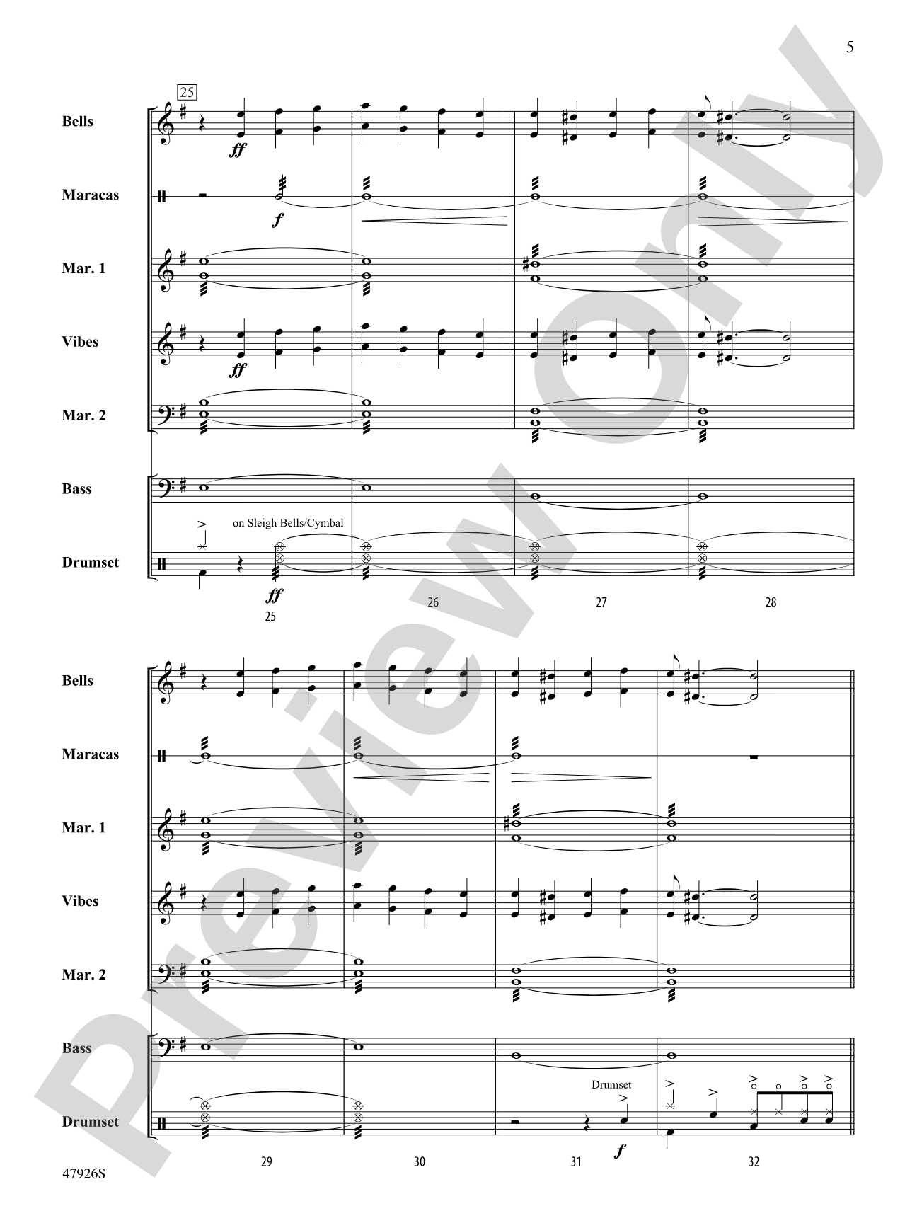 Paint It, Black (For Percussion Septet and Bass Guitar): Percussion Ensemble