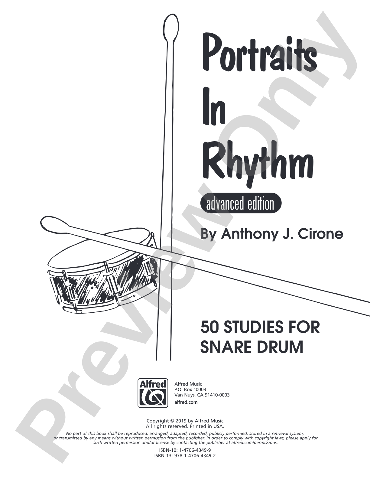 Portraits in Rhythm: Advanced Edition: Percussion Ensemble