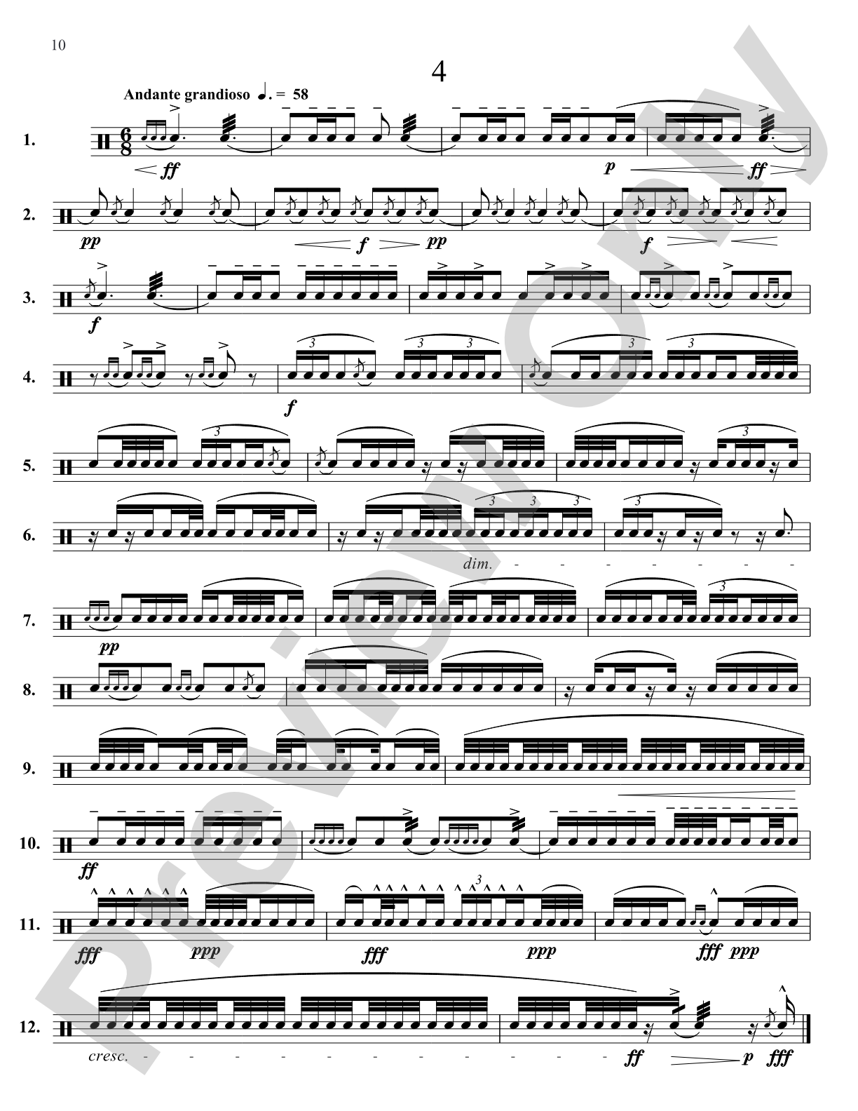 Portraits in Rhythm: Advanced Edition: Percussion Ensemble