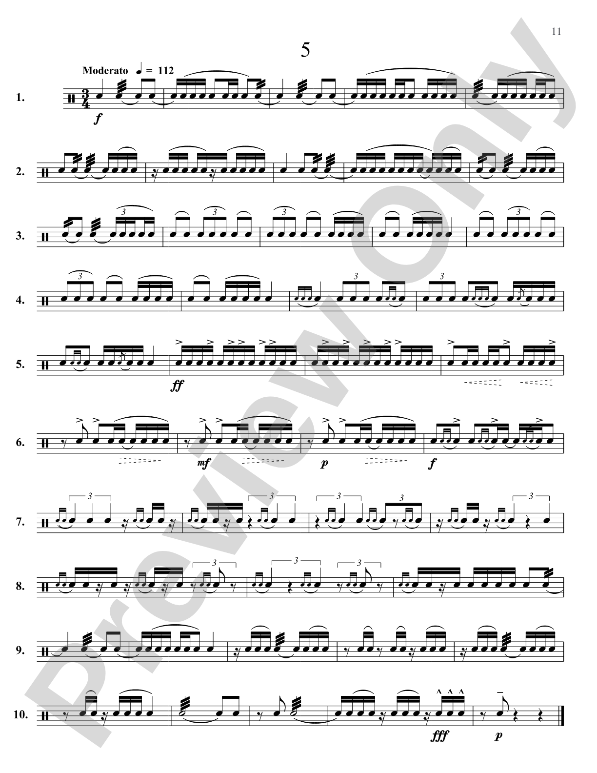 Portraits in Rhythm: Advanced Edition: Percussion Ensemble