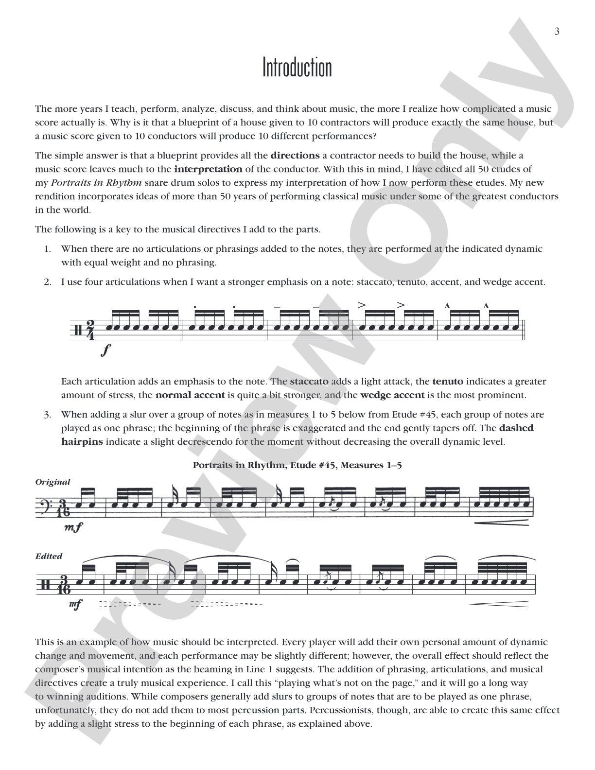 Portraits in Rhythm: Advanced Edition: Percussion Ensemble