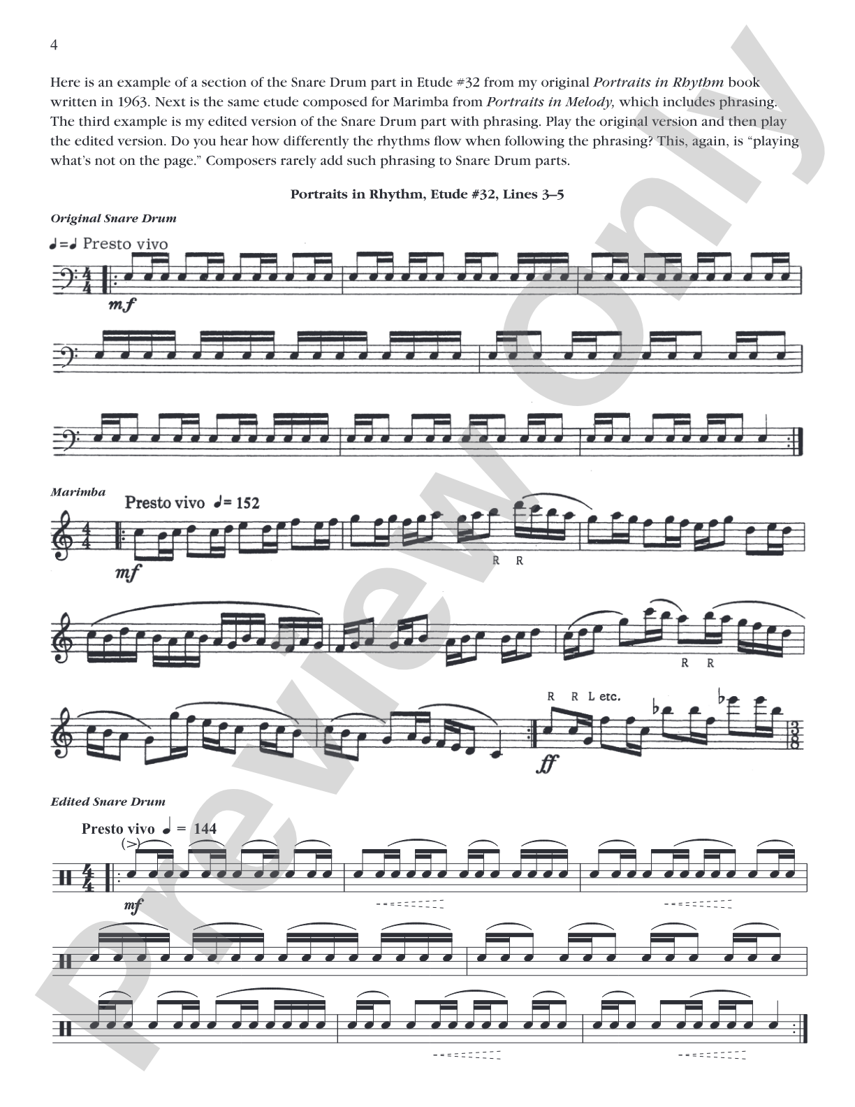 Portraits in Rhythm: Advanced Edition: Percussion Ensemble