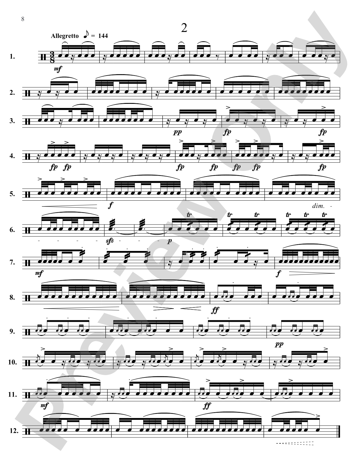 Portraits in Rhythm: Advanced Edition: Percussion Ensemble