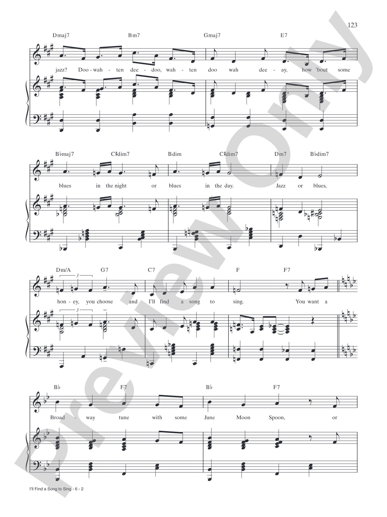 I’ll Find a Song to Sing (from <i>Meshuggah-Nuns</i>): Piano/Vocal/Chords