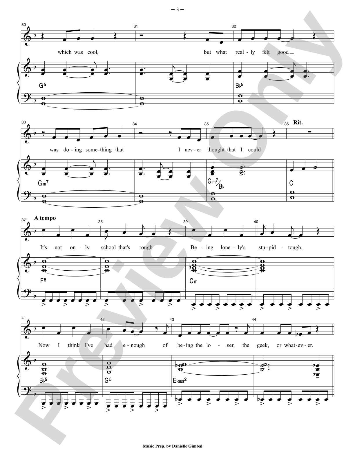 Loser Geek Whatever: Piano/Vocal