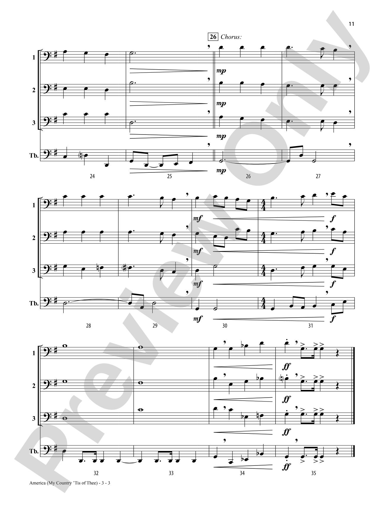 Solos, Duets & Trios for Winds: Patriotic Favorites (Trombone/Bassoon/Baritone B.C./Tuba): Woodwind Ensemble