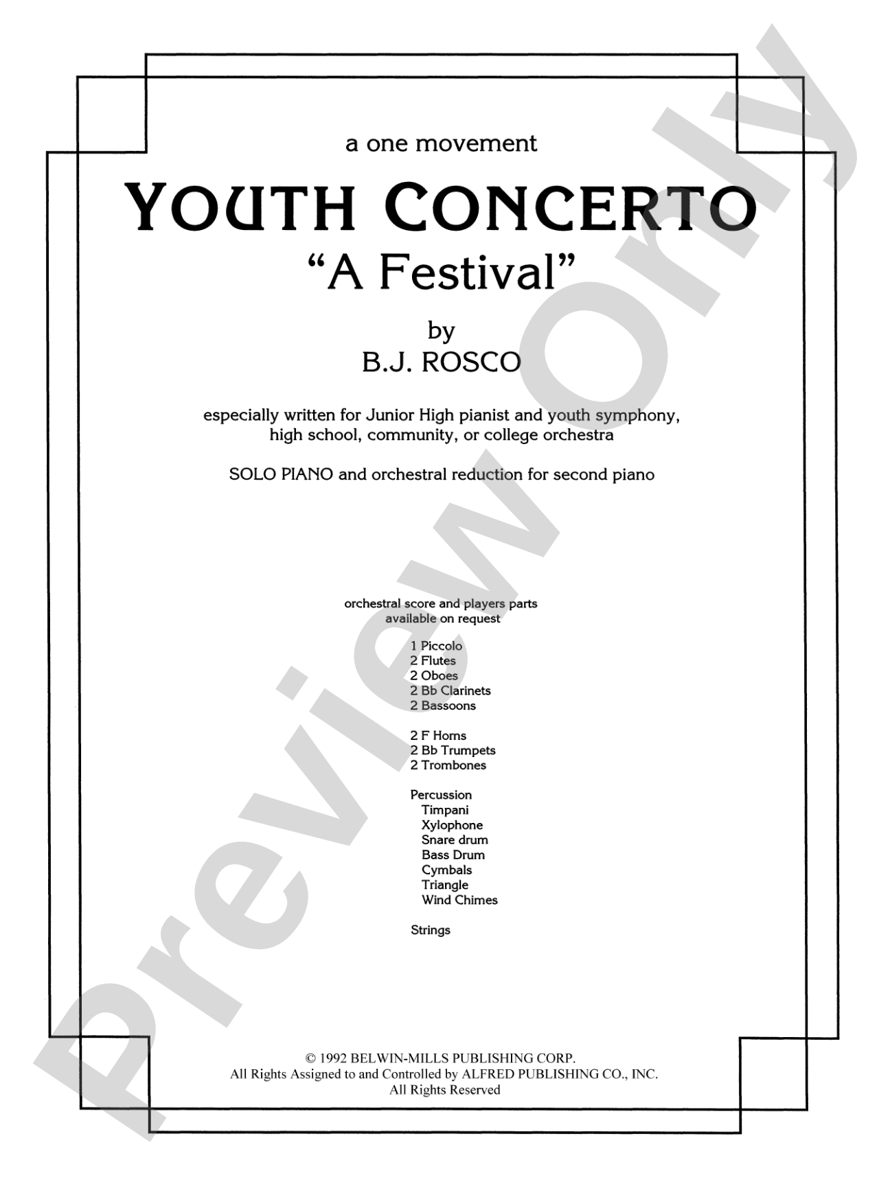 Youth Concerto "A Festival" - Piano Duo (2 Pianos, 4 Hands): Piano Duets & Four Hands