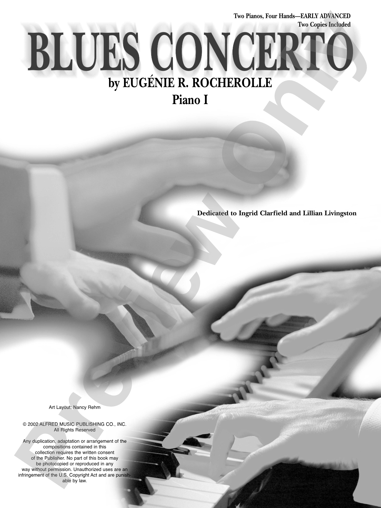 Blues Concerto - Piano Duo (2 Pianos, 4 Hands): Piano Duets & Four Hands