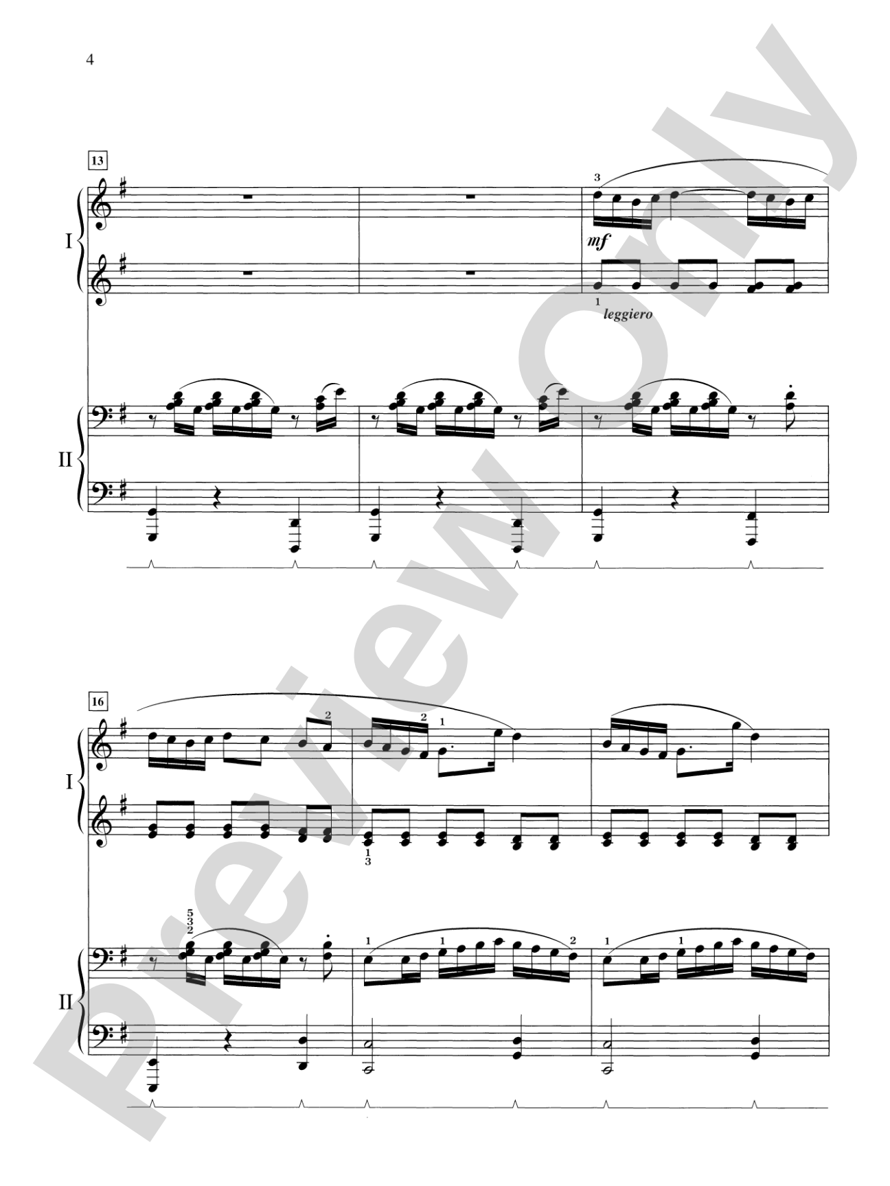 Concertante in G Major: In Three Movements for Solo Piano with Piano Accompaniment - Piano Duo (2 Pianos, 4 Hands): Piano Duets & Four Hands
