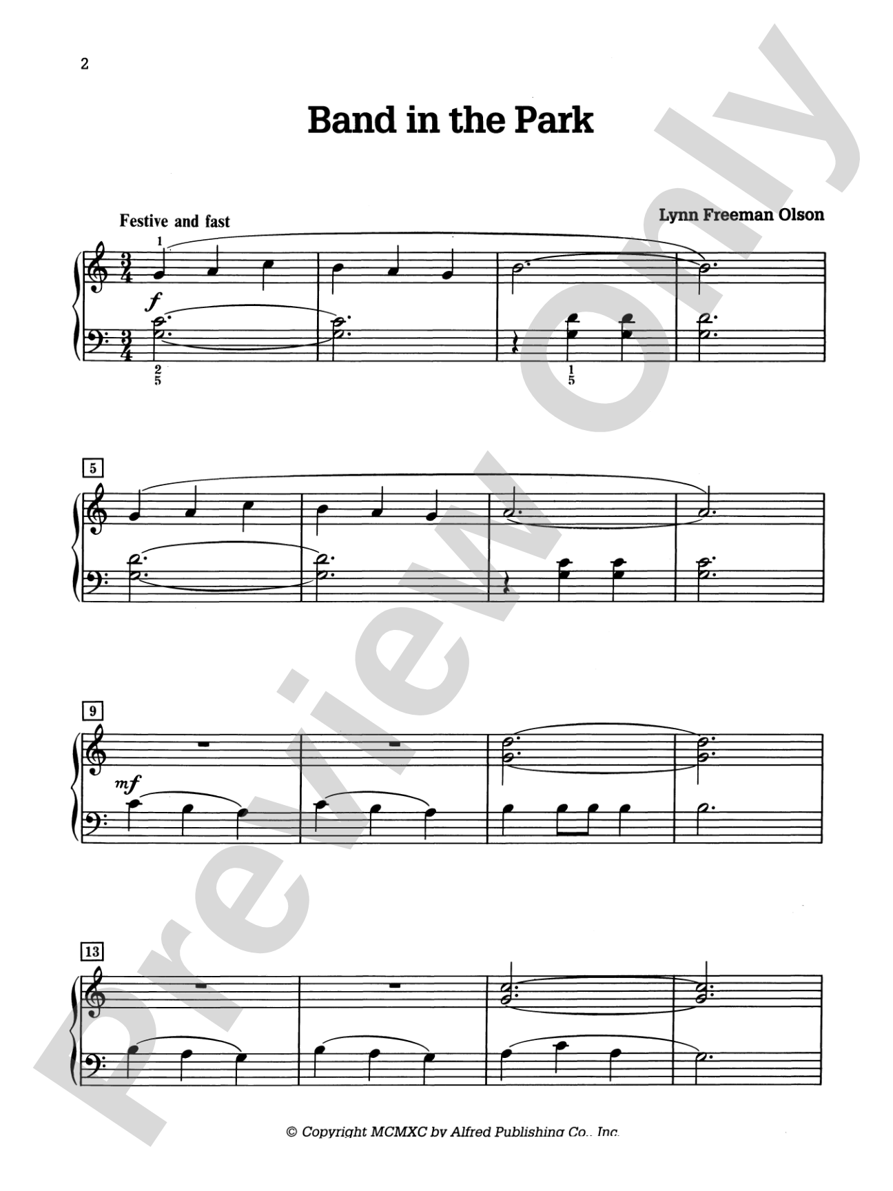 Band in the Park: Piano