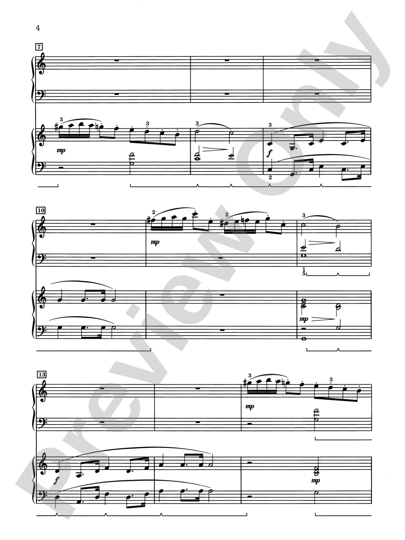 Concerto in C Major: In Three Movements for Solo Piano with Piano Accompaniment - Piano Duo (2 Pianos, 4 Hands): Piano Duets & Four Hands