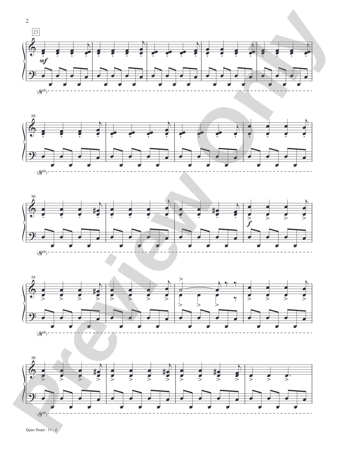 Open Road from <i>Wonder Woman 1984</i>: Piano