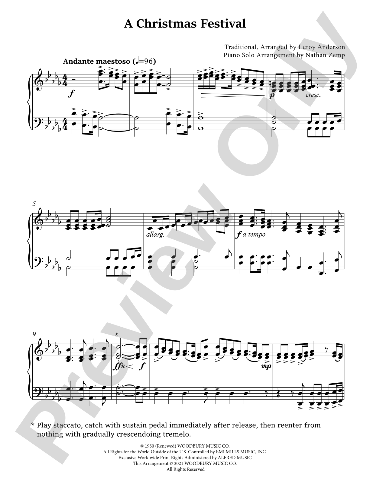 A Christmas Festival: Piano