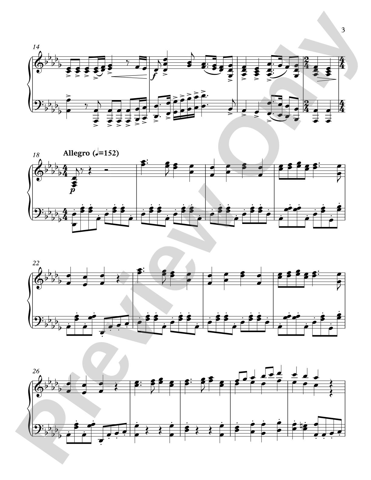 A Christmas Festival: Piano