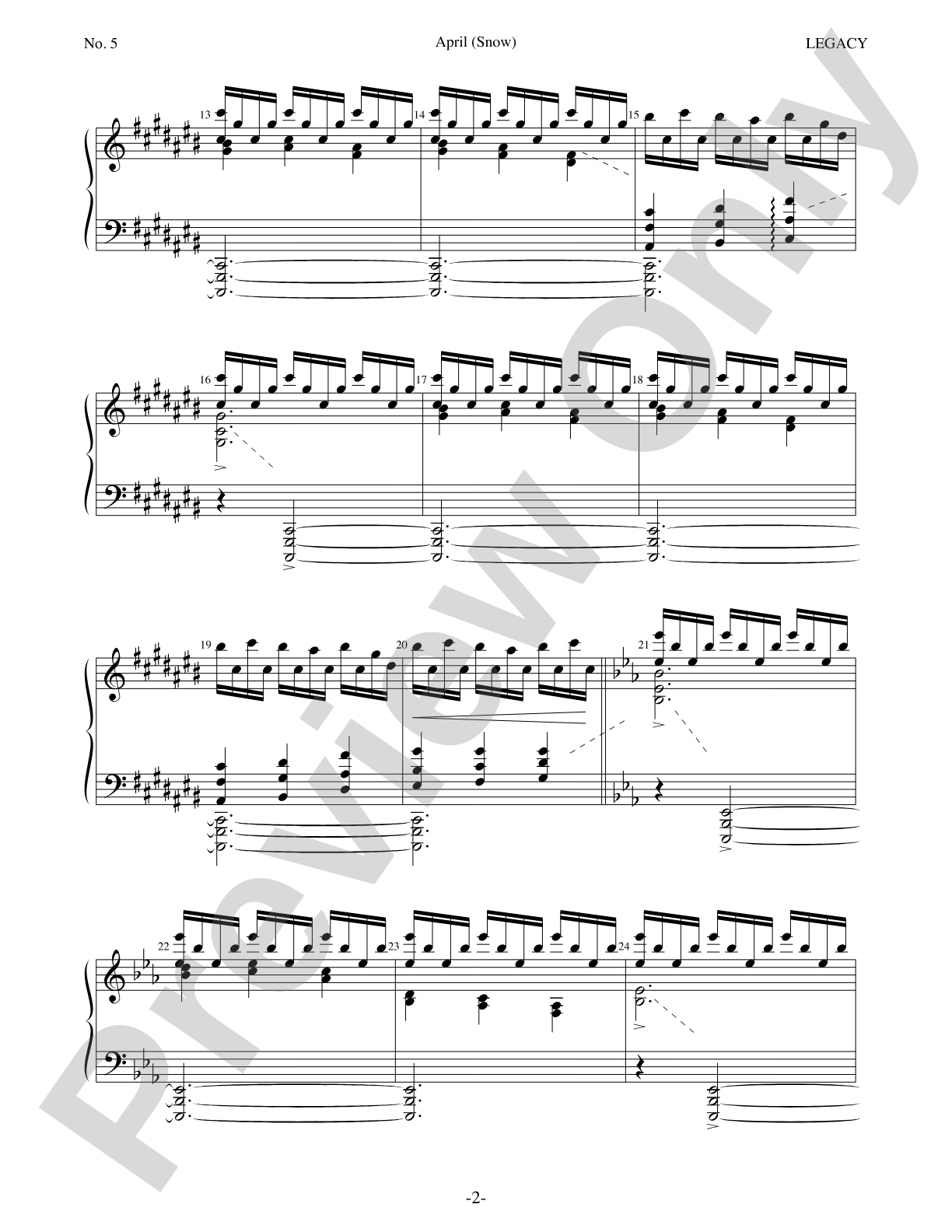 April (Snow): Piano/Vocal
