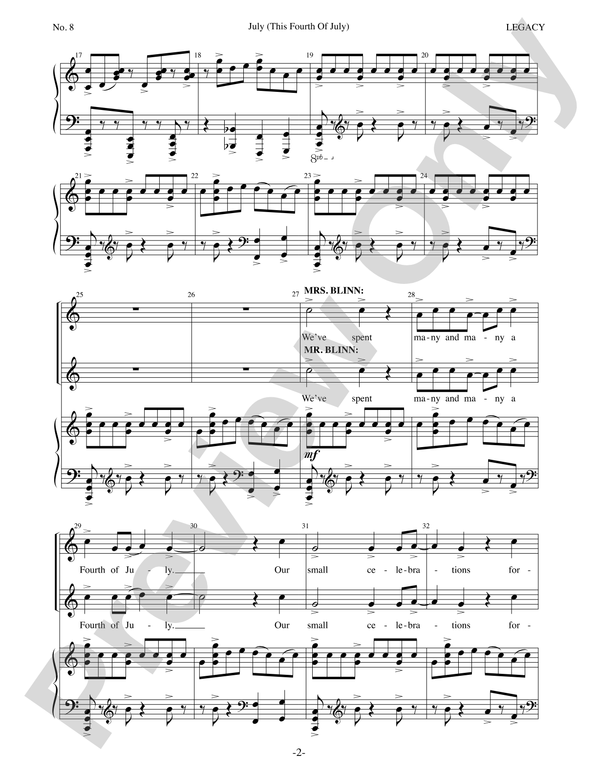 July (This Fourth Of July): Piano/Vocal