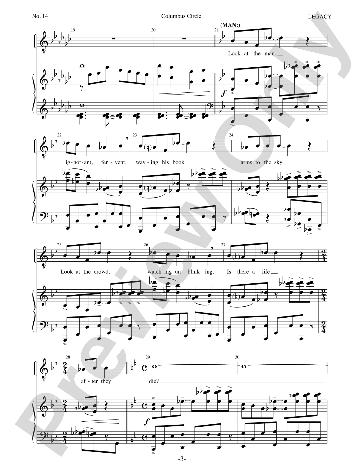 Columbus Circle: Piano/Vocal