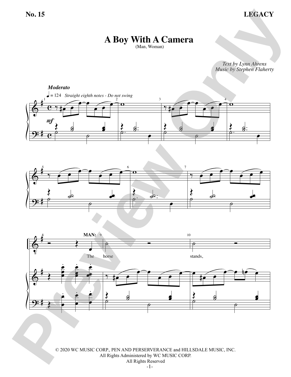 A Boy With A Camera: Piano/Vocal