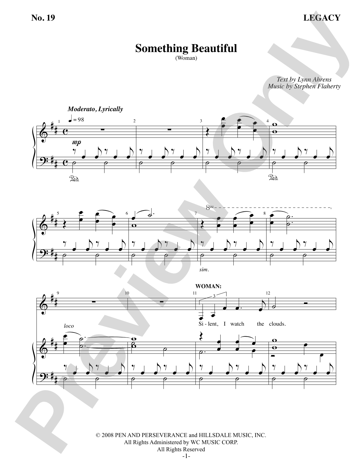 Something Beautiful: Piano/Vocal