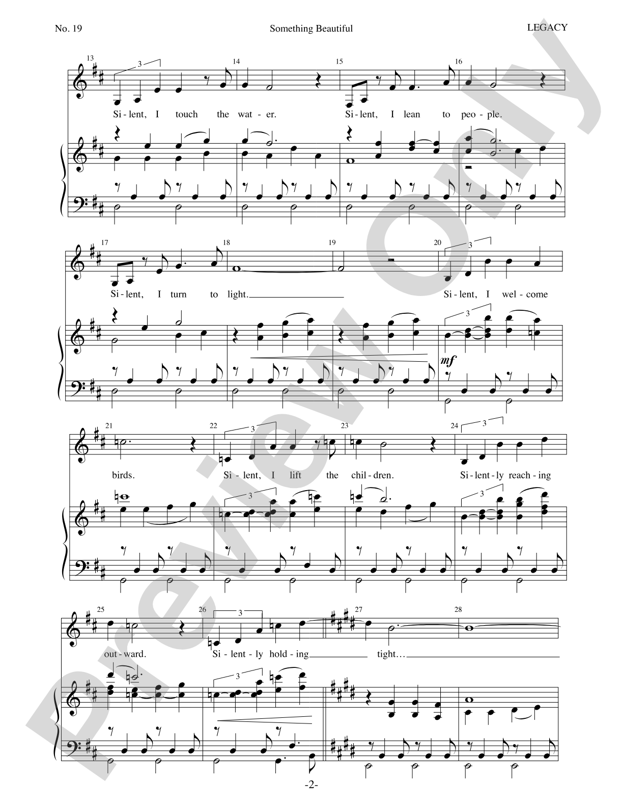 Something Beautiful: Piano/Vocal