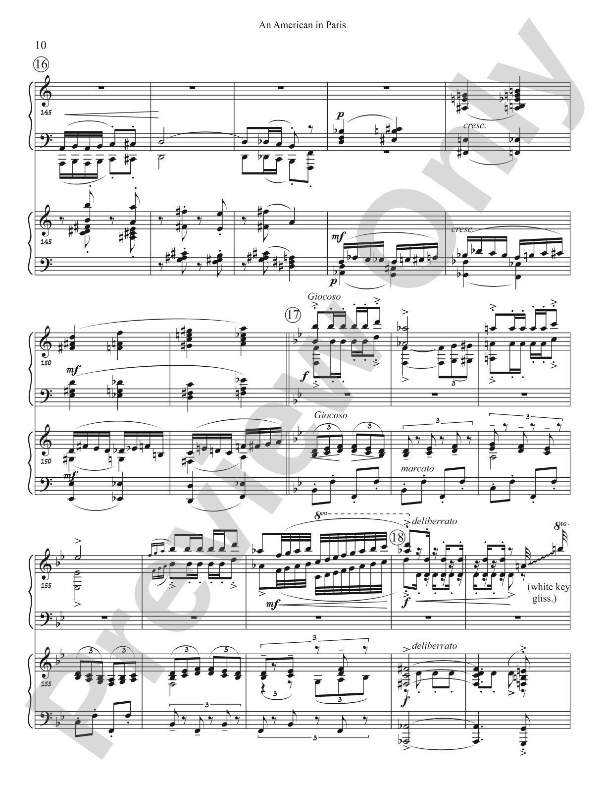 An American In Paris (Two Piano Arr.): Piano