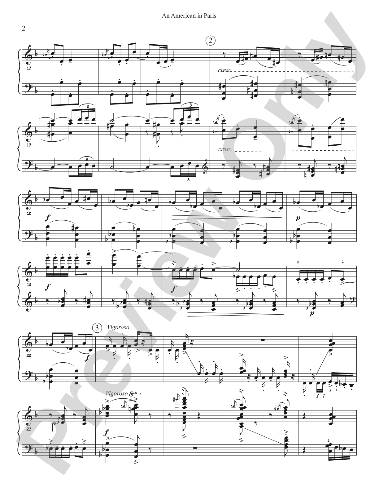 An American In Paris (Two Piano Arr.): Piano