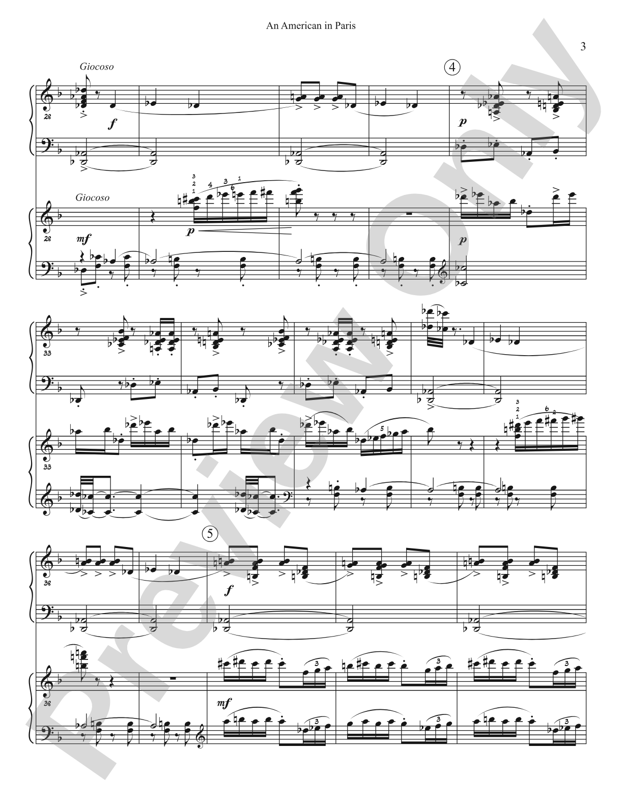 An American In Paris (Two Piano Arr.): Piano