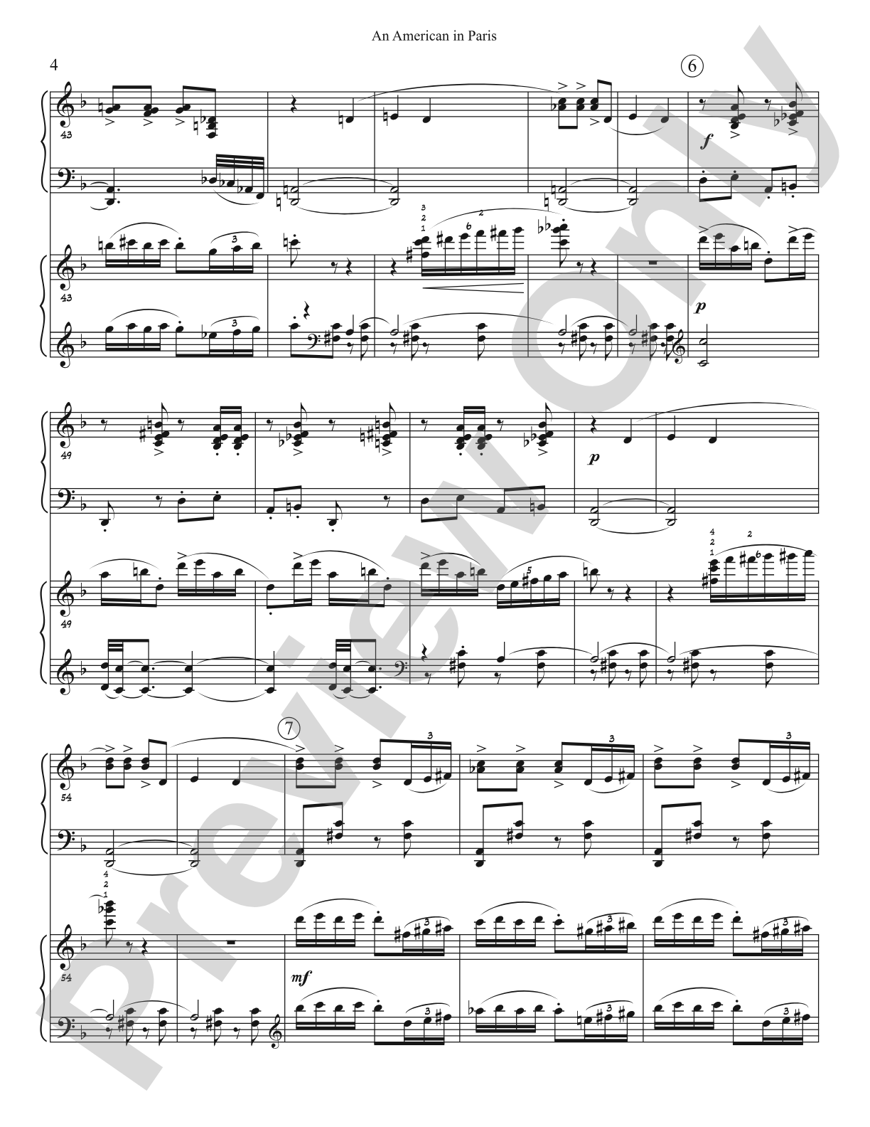 An American In Paris (Two Piano Arr.): Piano