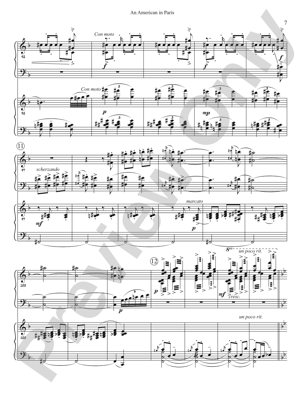 An American In Paris (Two Piano Arr.): Piano