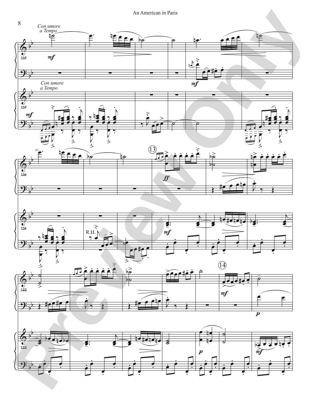 An American In Paris (Two Piano Arr.): Piano