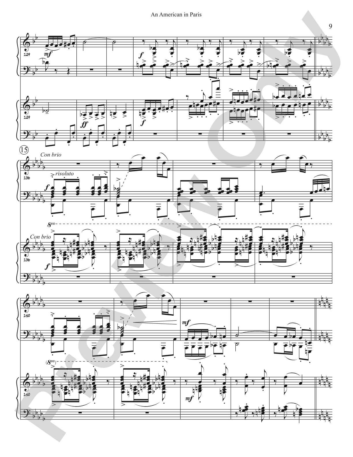An American In Paris (Two Piano Arr.): Piano