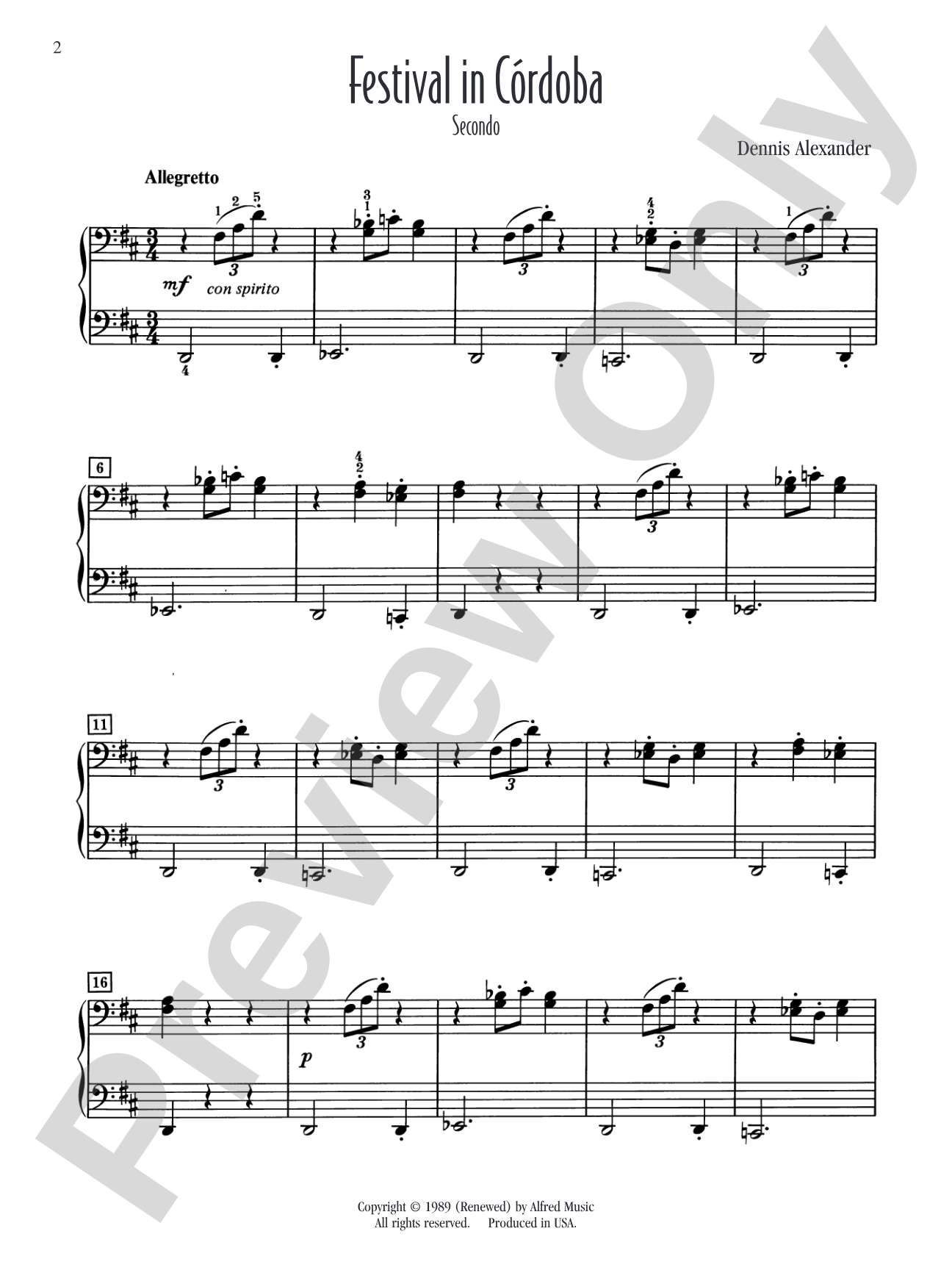 Festival in Córdoba: Piano Duets & Four Hands
